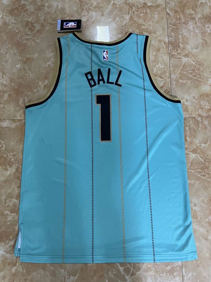 Charlotte Hornets #1 LaMelo Ball 25 Hornets City Green Style 1 Basketball Jersey basketball jersey product view 1