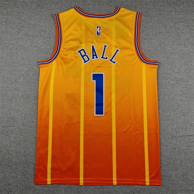 Charlotte Hornets #1 LaMelo Ball 26 Hornets 1 Yellow City Edition Style 1 Basketball Jersey basketball jersey product view 1