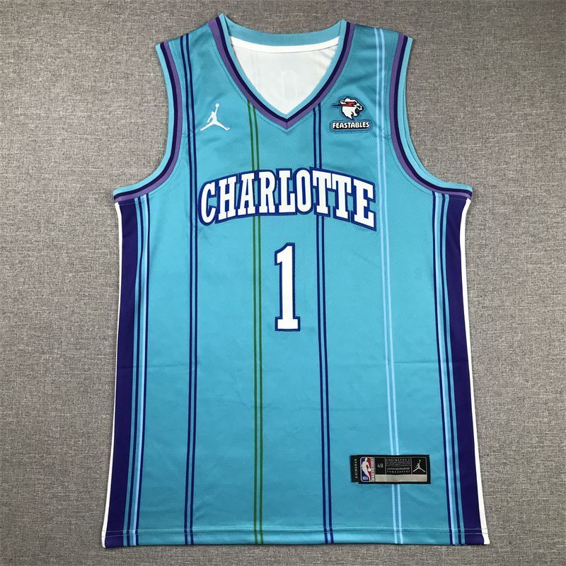 Charlotte Hornets #1 LaMelo Ball Hornets 1 # · Classic Green Style 2 Basketball Jersey basketball jersey product view 1