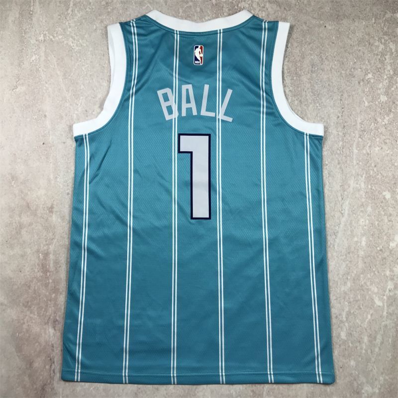 Charlotte Hornets #1 LaMelo Ball Hot Press Hornets 1 Light Blue s-xxl Style 1 Basketball Jersey basketball jersey product view 1