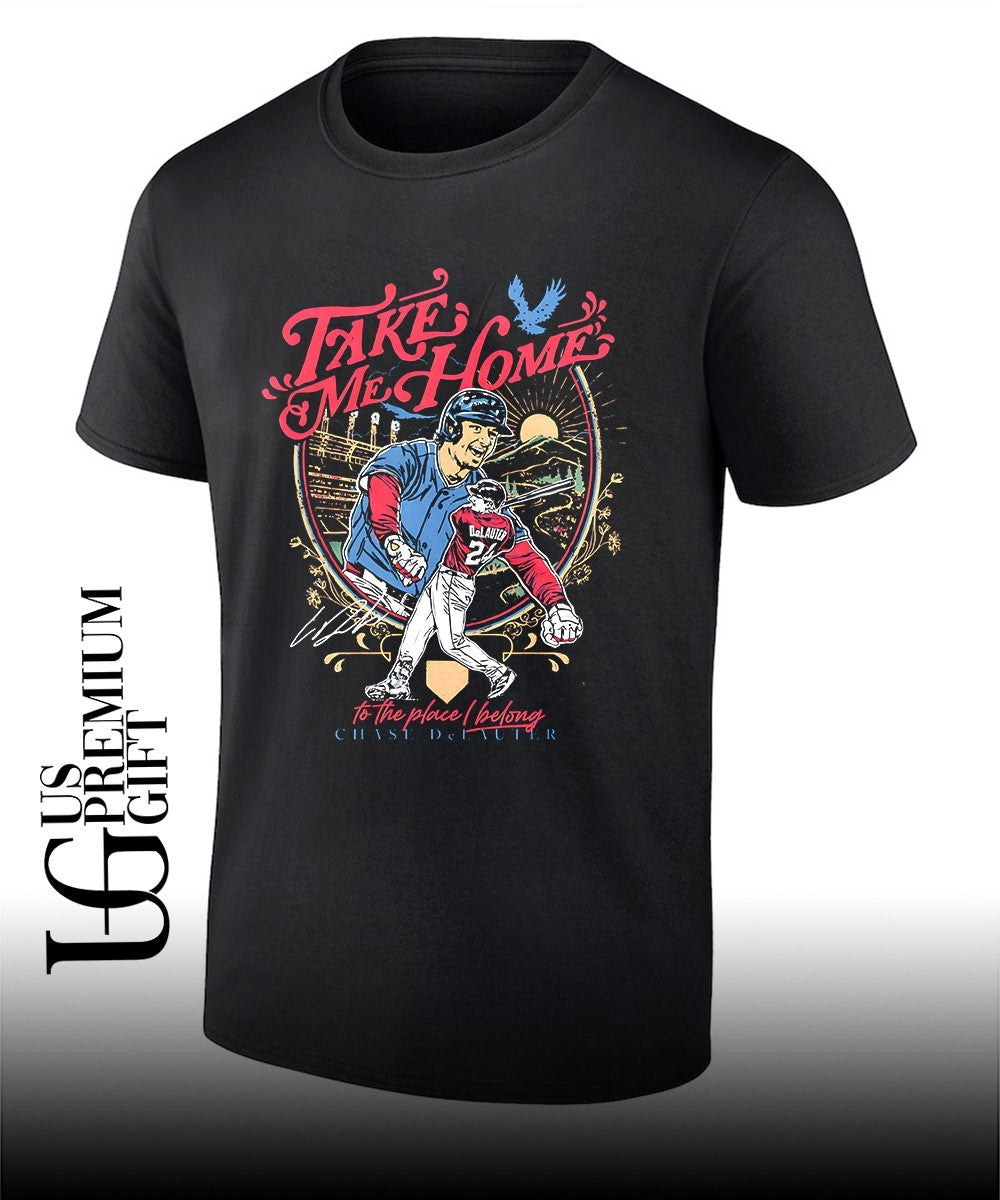 Chase DeLauter Take Me Home Cleveland Guardians baseball signature shirt Unisex T-shirt, Sweatshirt, Hoodie, Long Sleeve Tee - T-Shirt, Sweatshirt, Hoodie