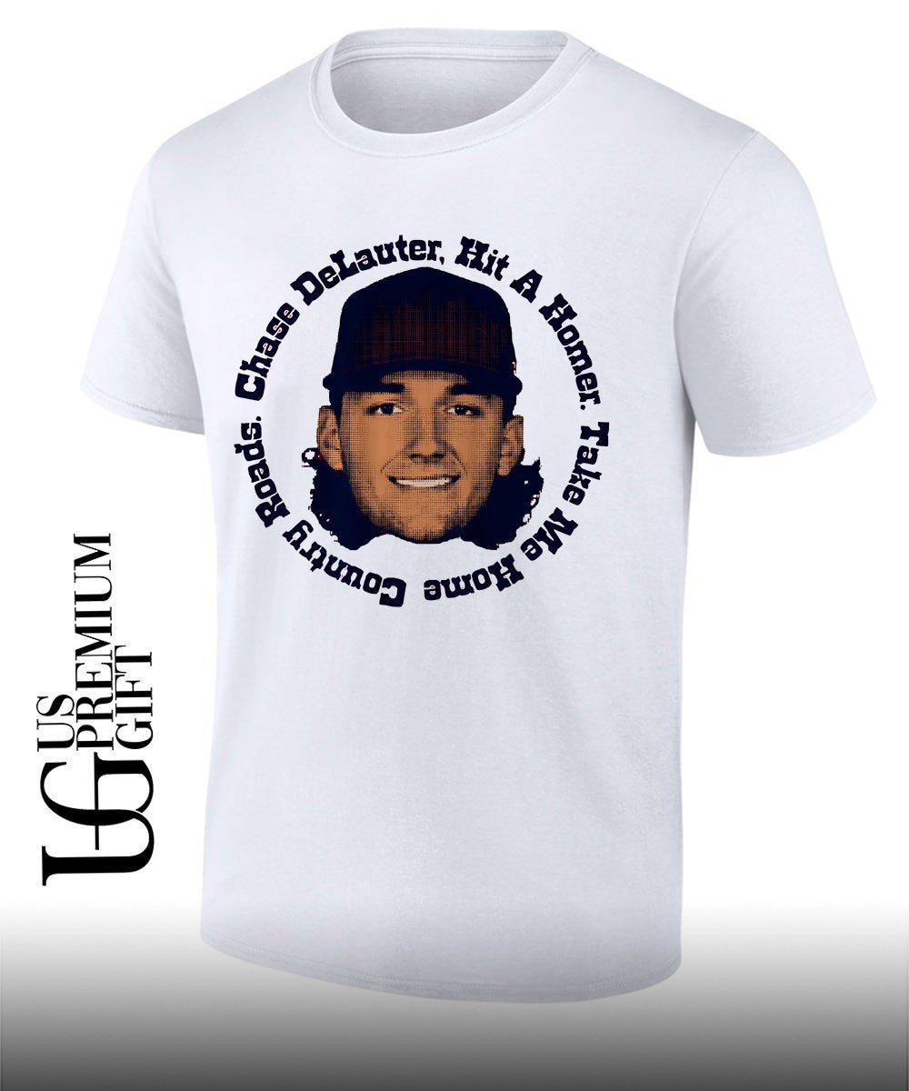 Chase DeLauter big head hit a homer take me home country roads Cleveland Guardians MLB shirt - T-Shirt, Sweatshirt, Hoodie