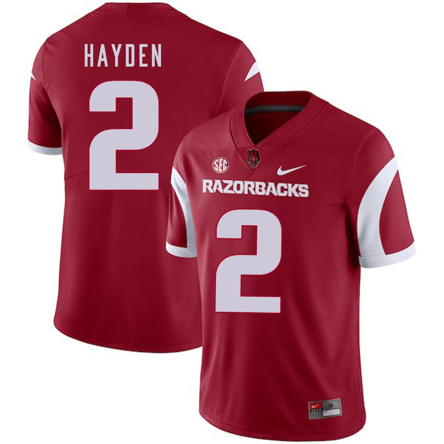 Chase Hayden 2 Red College Football Jersey football jersey product view 1