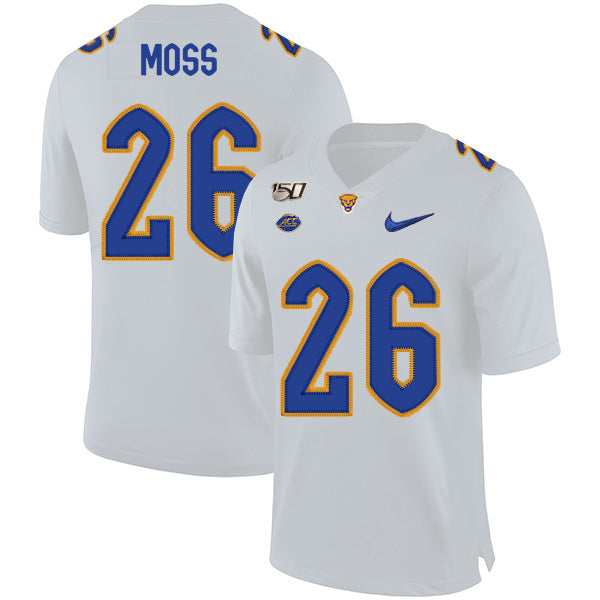 Chawntez Moss 26 White College Football Jersey football jersey product view 1