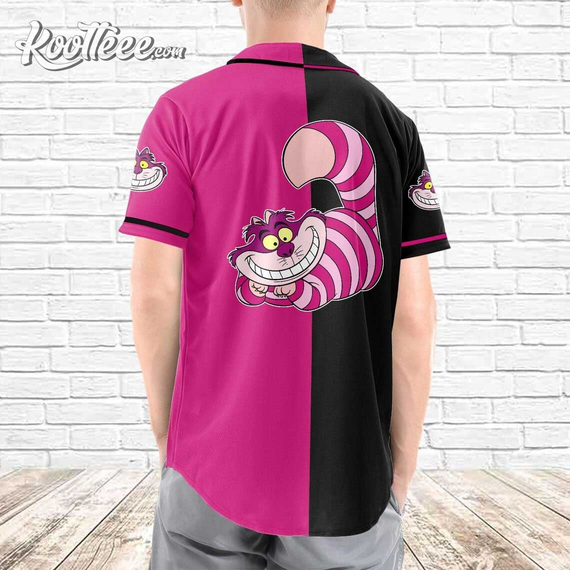 Cheshire Cat Alice In Wonderland Custom Name Baseball Jersey baseball jersey product view 3