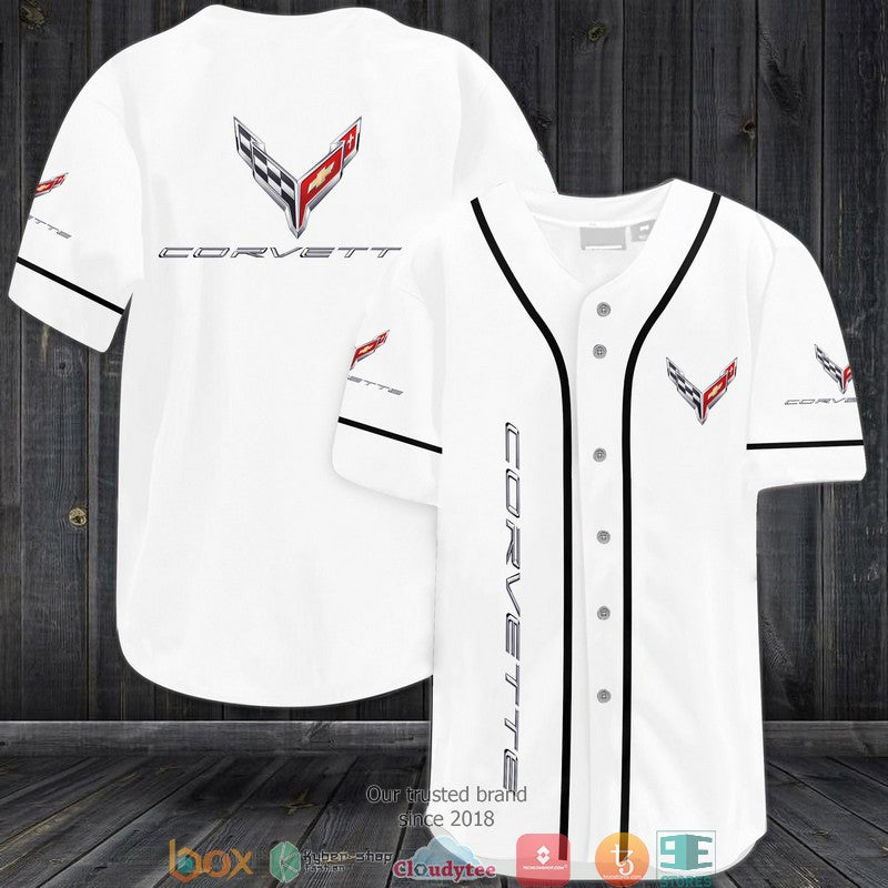BEST Chevrolet Corvette Baseball Jersey baseball jersey product view 1