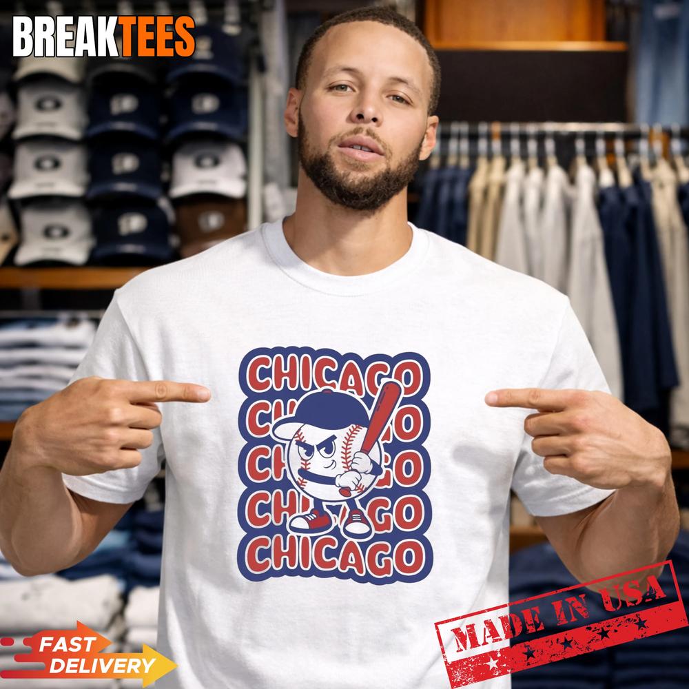 Chicago Baseball Retro Mascot Shirt Unisex T-shirt, Sweatshirt, Hoodie, Long Sleeve Tee - T-Shirt, Sweatshirt, Hoodie
