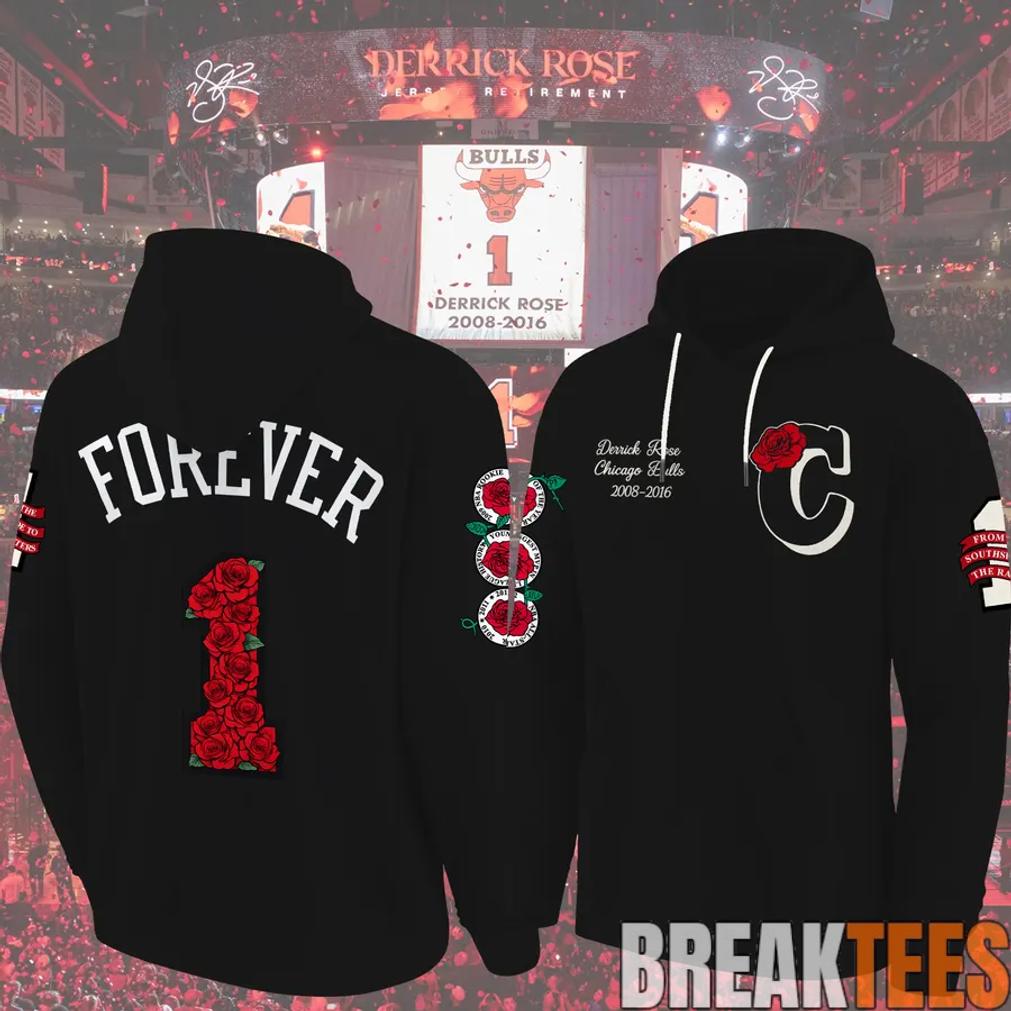 Chicago Bulls x Legend Derrick Rose Black Hoodie Unisex T-shirt, Sweatshirt, Hoodie, Long Sleeve Tee - T-Shirt, Sweatshirt, Hoodie