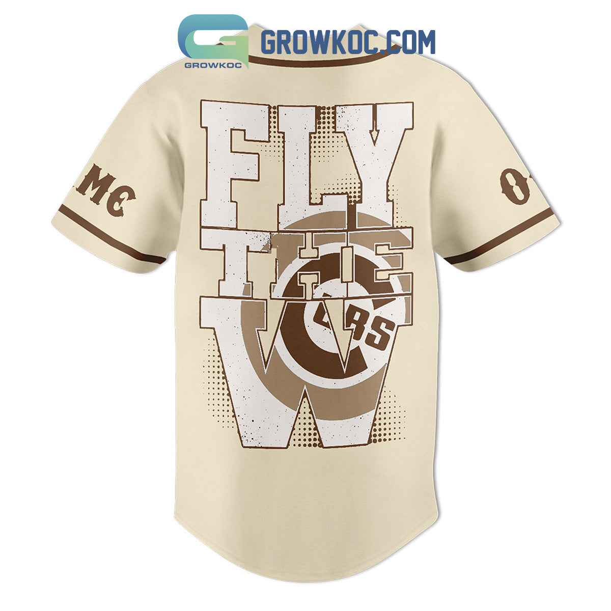 Chicago Cubs Fly The W Palomino Styles Personalized Baseball Jersey baseball jersey product view 3