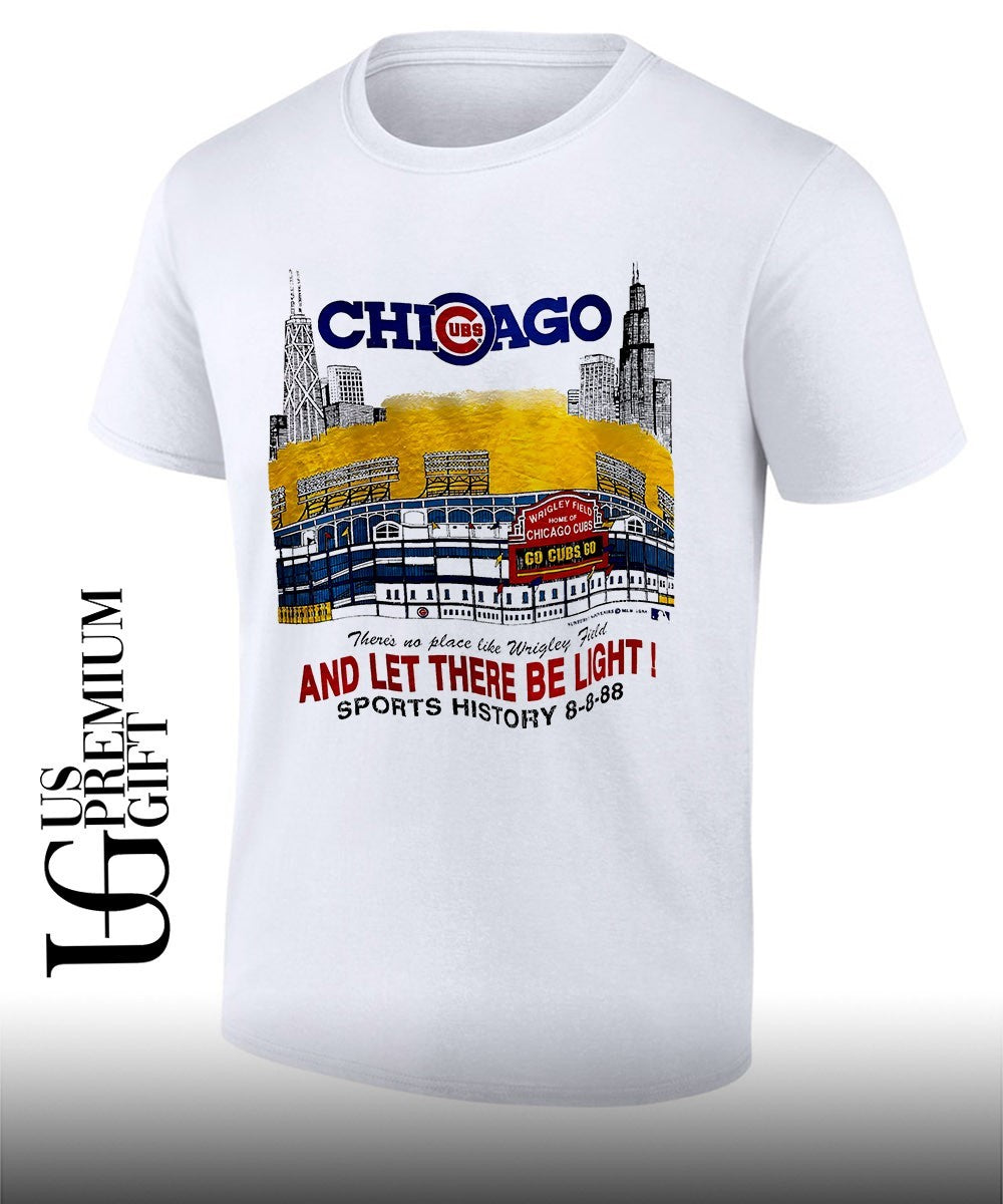 Chicago Cubs Let There Be Light Wrigley Field Stadium 1988 shirt Unisex T-shirt, Sweatshirt, Hoodie, Long Sleeve Tee - T-Shirt, Sweatshirt, Hoodie