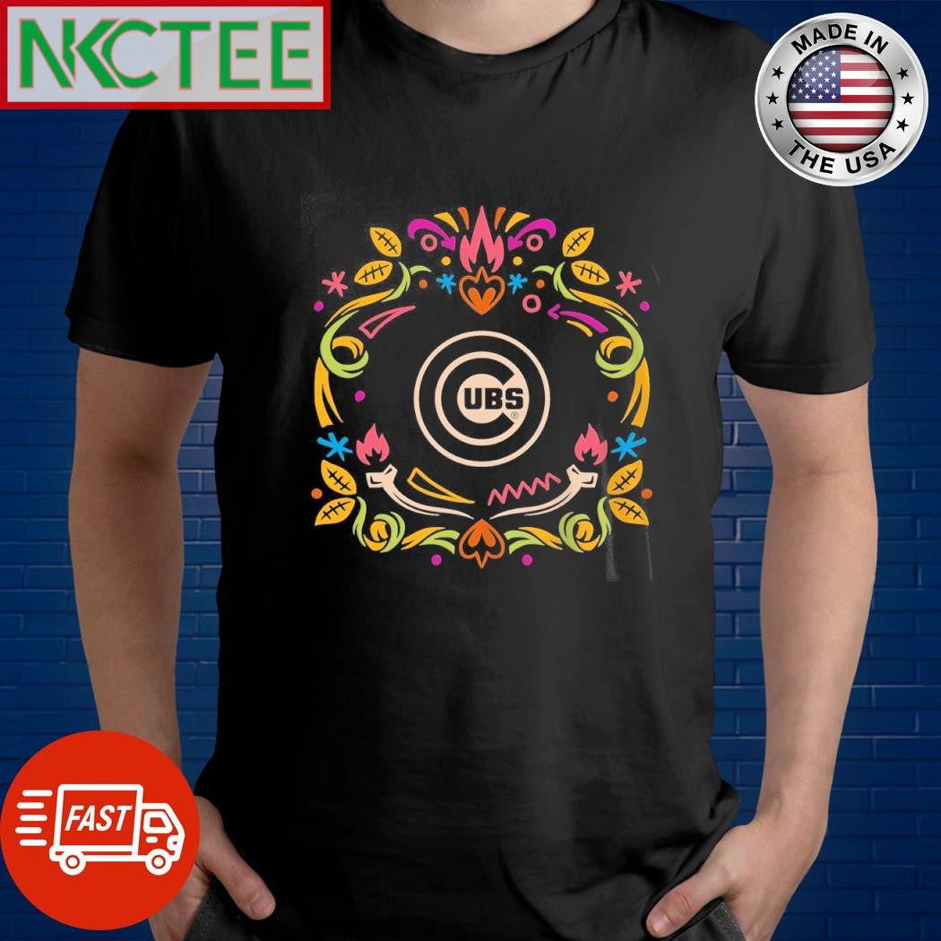 Chicago Cubs New Era Da de los Muertos pattern shirt Unisex T-shirt, Sweatshirt, Hoodie, Long Sleeve Tee - T-Shirt, Sweatshirt, Hoodie
