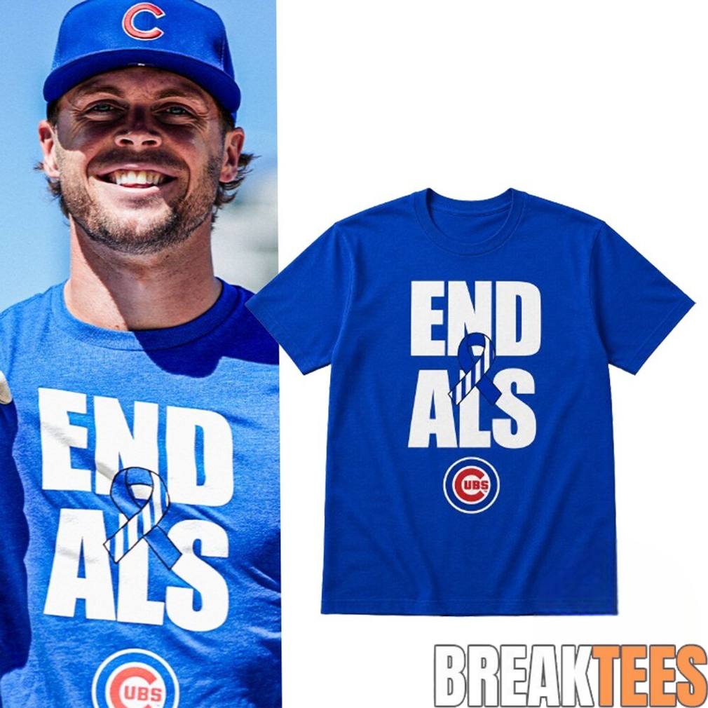 Chicago Cubs Nico Hoerner End ALS Awareness Shirt Unisex T-shirt, Sweatshirt, Hoodie, Long Sleeve Tee - T-Shirt, Sweatshirt, Hoodie