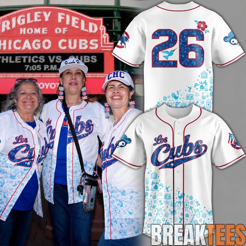 Chicago Cubs Puerto Rican Heritage Limited Edition Baseball Jersey baseball jersey product view 1