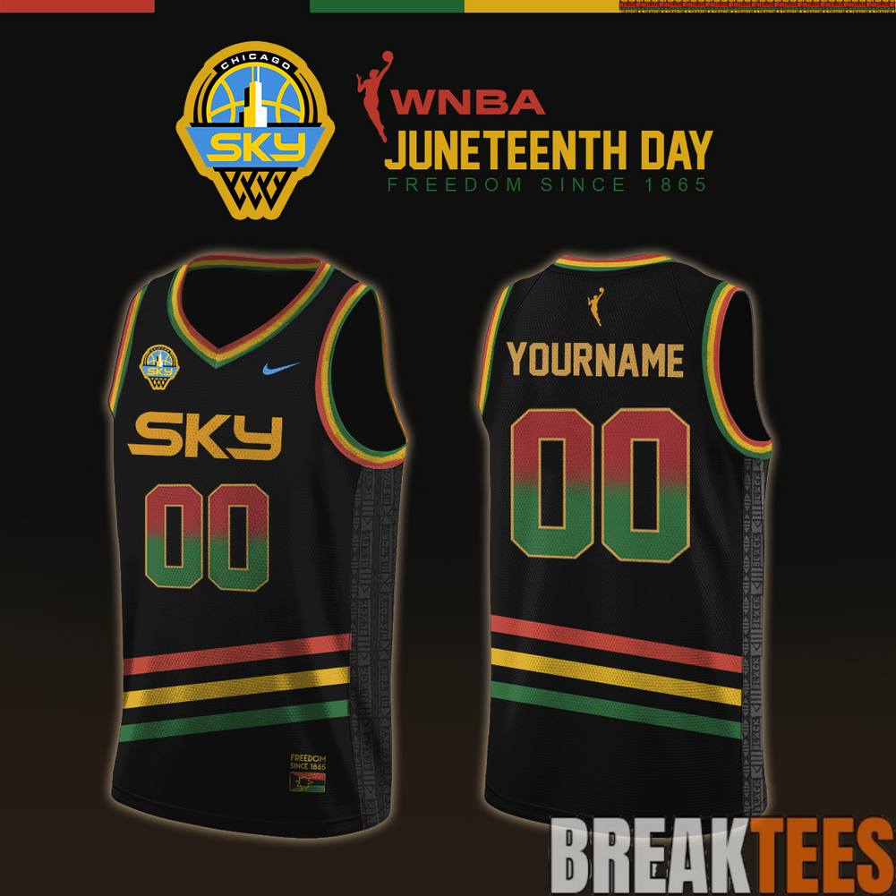 Chicago Sky 2026 WNBA x Juneteenth Day Basketball Jersey basketball jersey product view 1