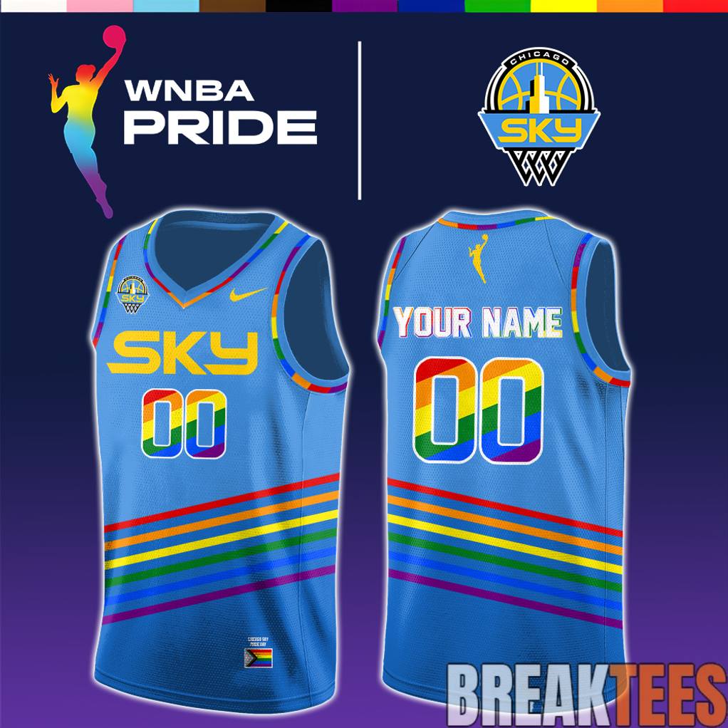 Chicago Sky 2026 WNBA x Pride Day Limited Edition Jersey Unisex T-shirt, Sweatshirt, Hoodie, Long Sleeve Tee - T-Shirt, Sweatshirt, Hoodie
