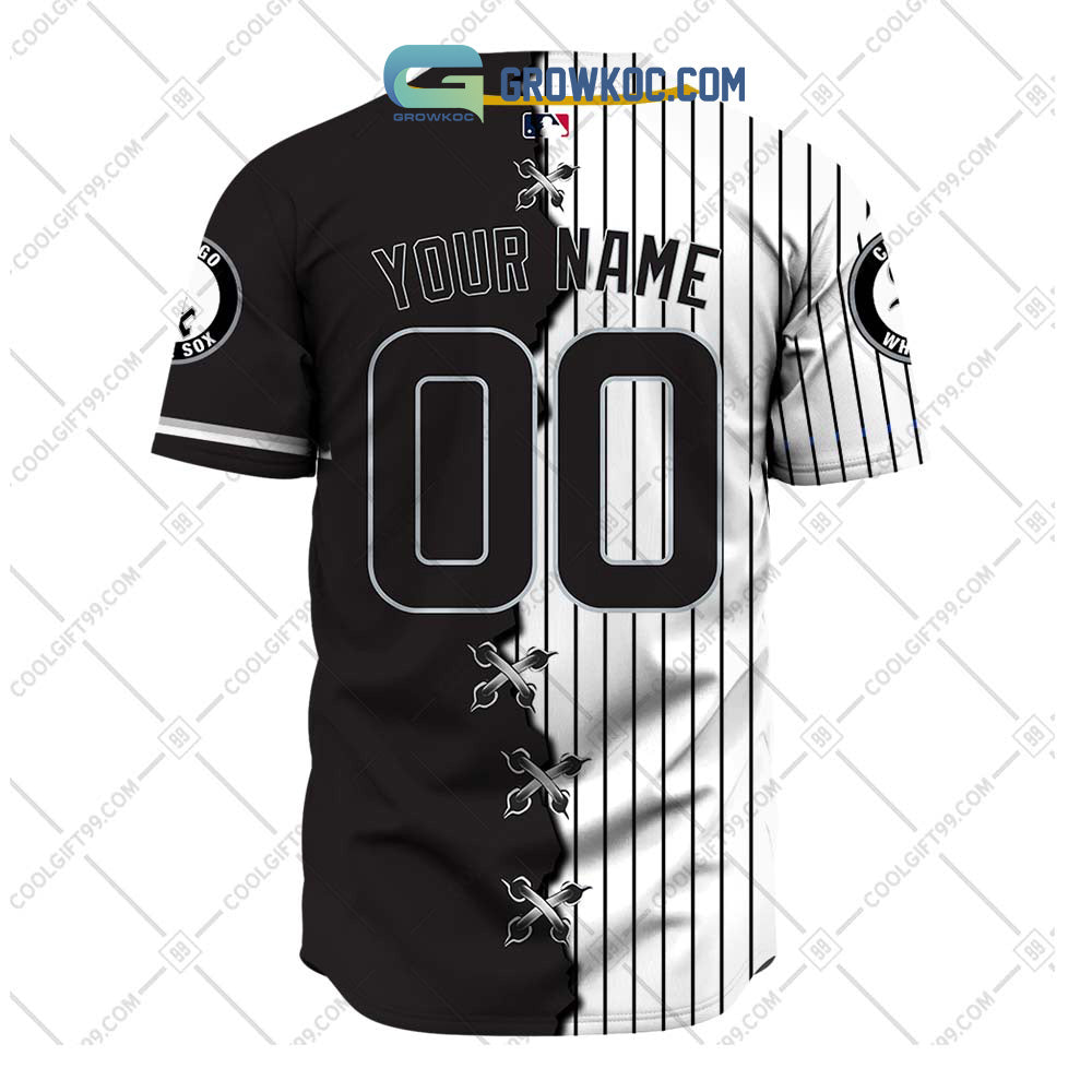 Chicago White Sox MLB Personalized Mix Baseball Jersey baseball jersey product view 3