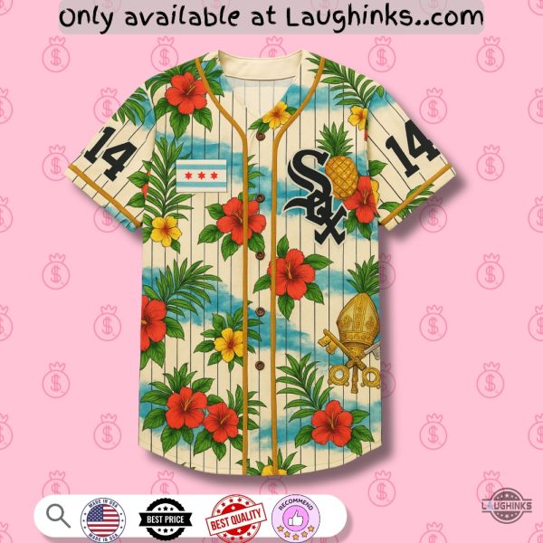 Chicago White Sox Pope Leo Baseball Jersey Shirt baseball jersey product view 1