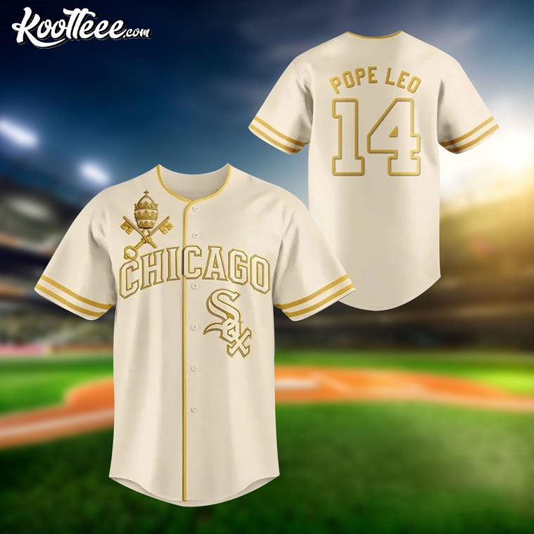 Chicago White Sox Pope Leo XIV Gift Baseball Jersey baseball jersey product view 1