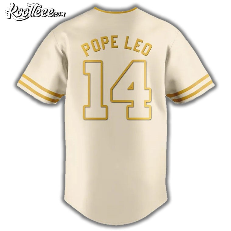 Chicago White Sox Pope Leo XIV Gift Baseball Jersey baseball jersey product view 3