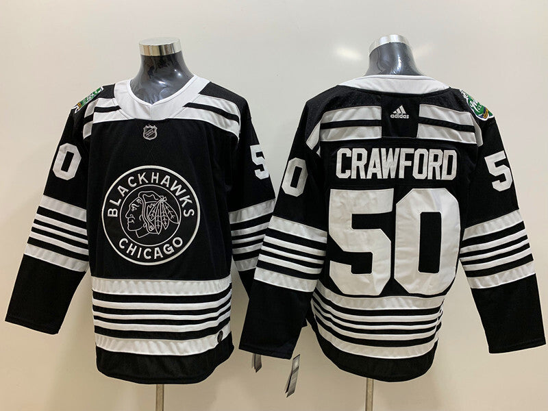 Chicago Blackhawks #50 Corey Crawford Hockey Jersey hockey jersey product view 1