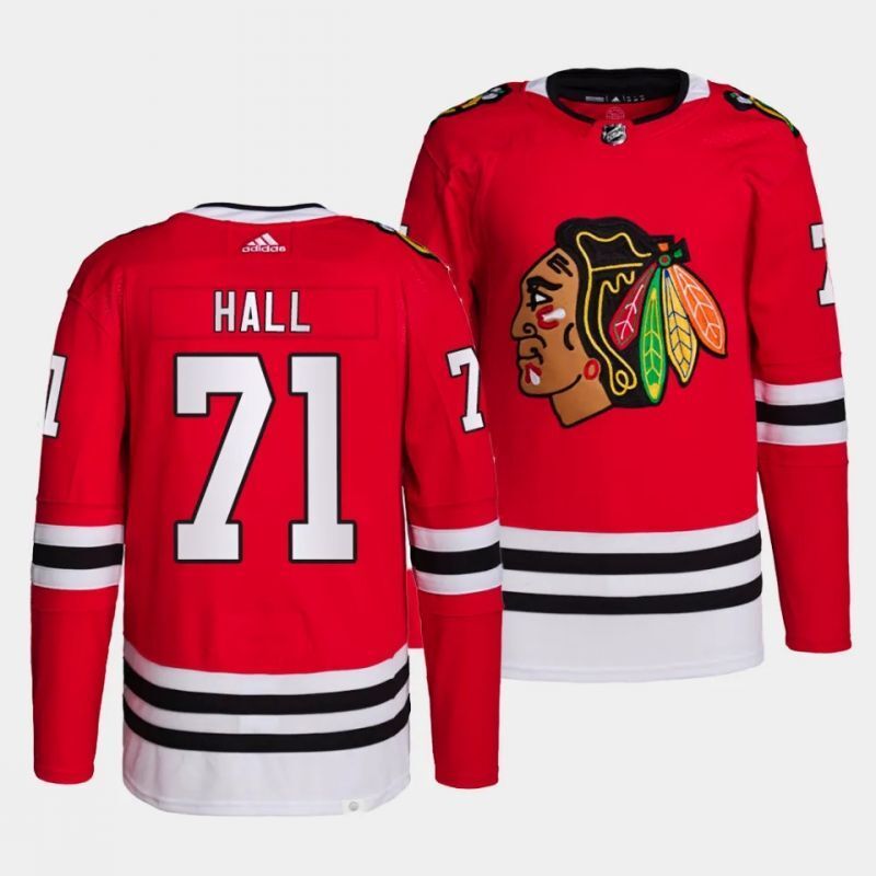 Chicago Blackhawks #71 taylor hall home primegreen authentic pro red jersey Hockey Jersey hockey jersey product view 1