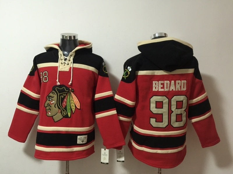 Chicago Blackhawks #98 Connor Bedard Blackhawks Style 1 Hockey Jersey hockey jersey product view 1