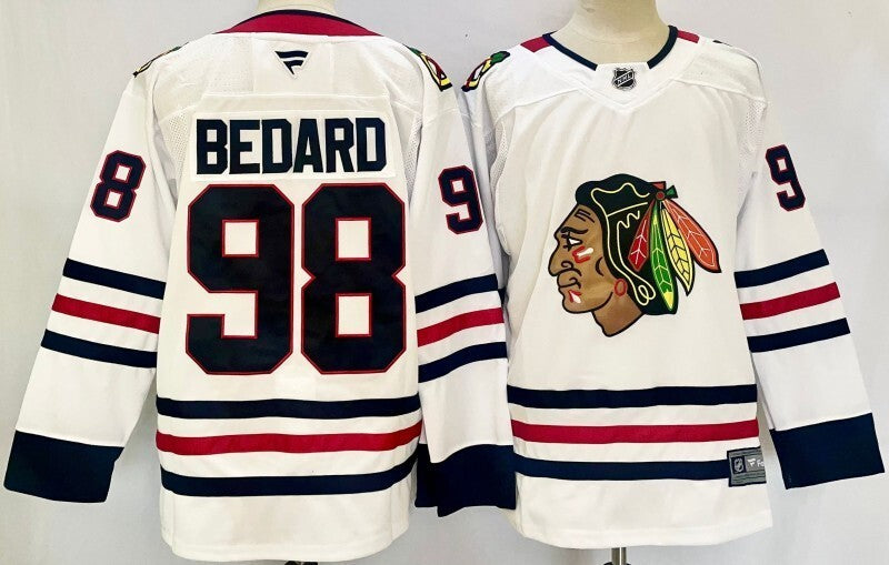 Chicago Blackhawks #98 Connor Bedard Style 2 Hockey Jersey hockey jersey product view 1