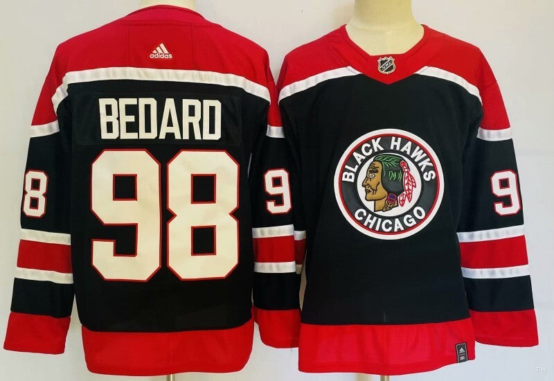 Chicago Blackhawks #98 Connor Bedard Style 5 Hockey Jersey hockey jersey product view 1