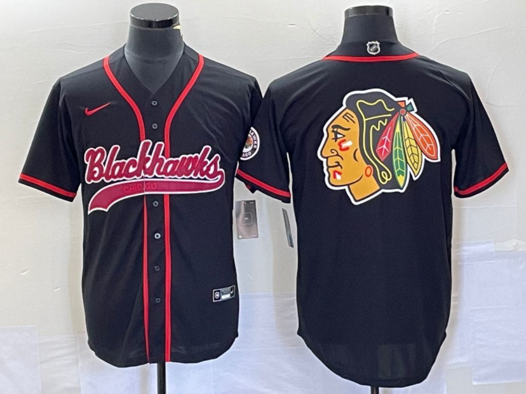 Chicago Blackhawks nhl Collaboration Style 2 Hockey Jersey hockey jersey product view 1