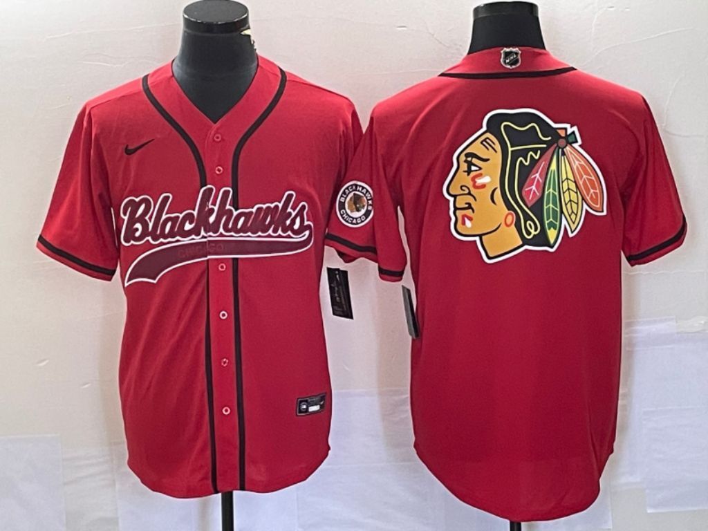 Chicago Blackhawks nhl Collaboration Style 6 Hockey Jersey hockey jersey product view 1