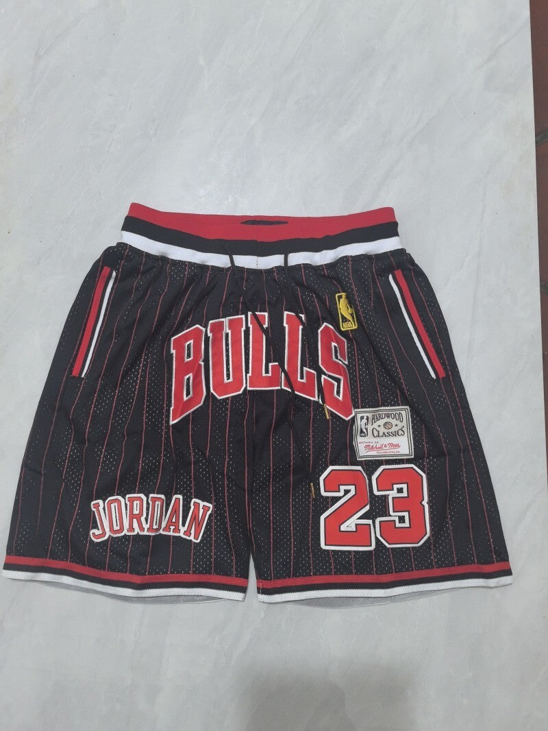 Chicago Bulls Bulls Black Red Retro Shorts Style 1 Basketball Jersey basketball jersey product view 1