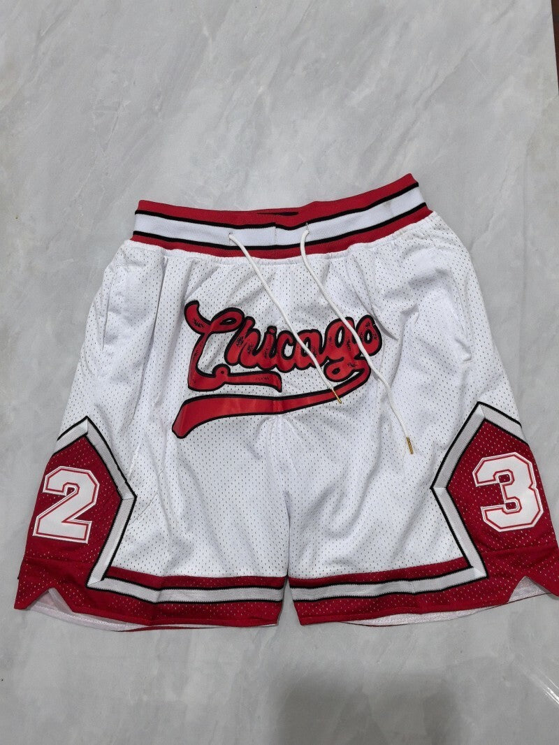 Chicago Bulls Bulls White Retro Shorts Style 8 Basketball Jersey basketball jersey product view 1