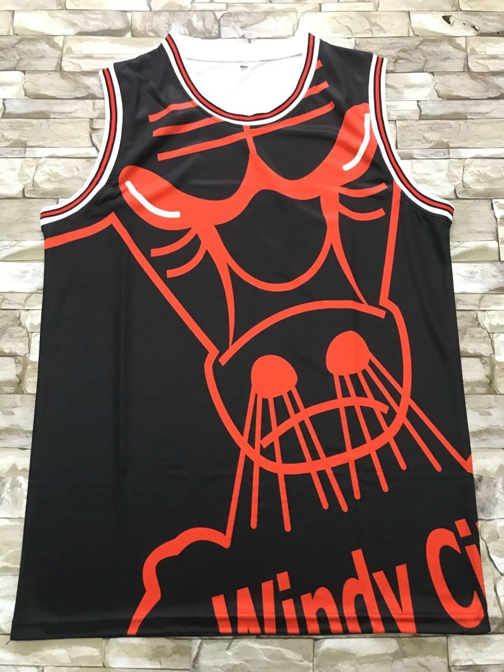 Chicago Bulls Bulls mitchell&ness Retro Black Style 2 Basketball Jersey basketball jersey product view 1