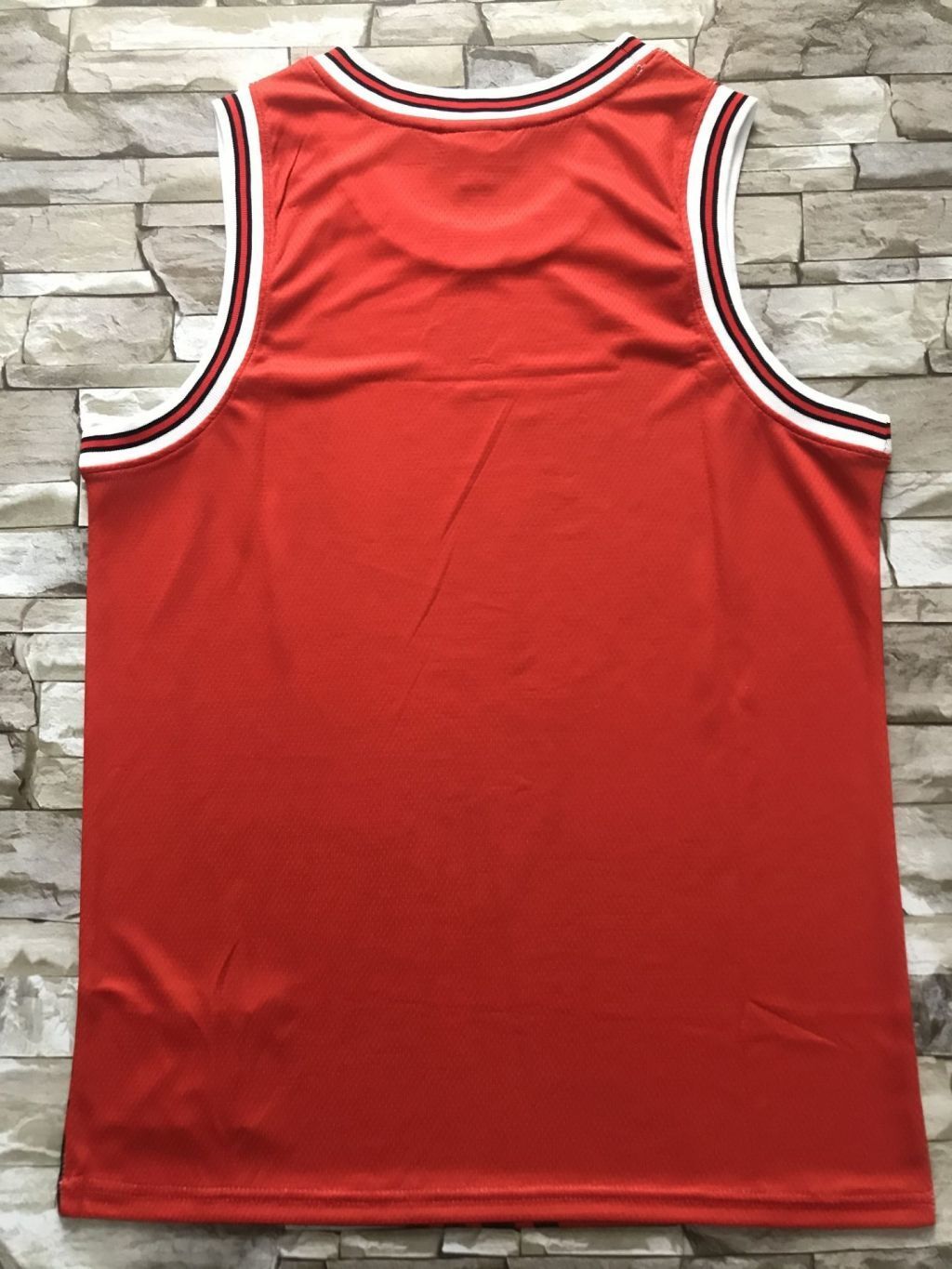 Chicago Bulls Bulls mitchell&ness Retro Red Style 1 Basketball Jersey basketball jersey product view 1