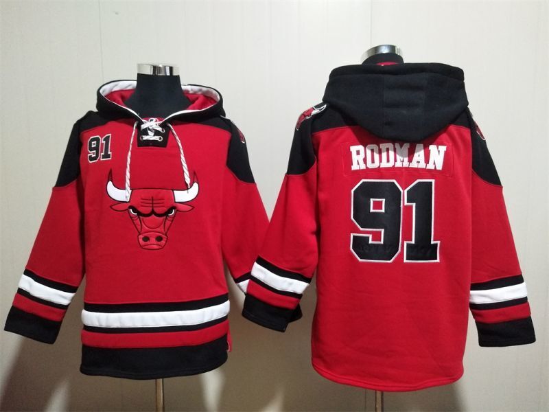 Chicago Bulls #91 Dennis Rodman Bulls Basketball Jersey basketball jersey product view 1
