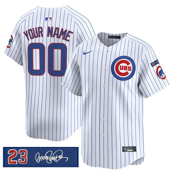 Chicago Cubs Active Player Custom White 'Ryne Sandberg Tribute' Vapor Limited Baseball Jersey baseball jersey product view 1