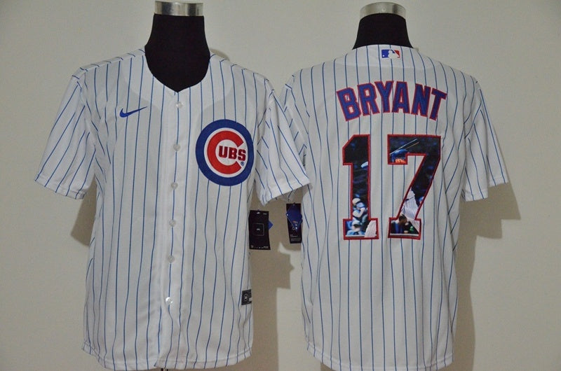 Chicago Cubs #17 Kris Bryant Baseball Jersey baseball jersey product view 1