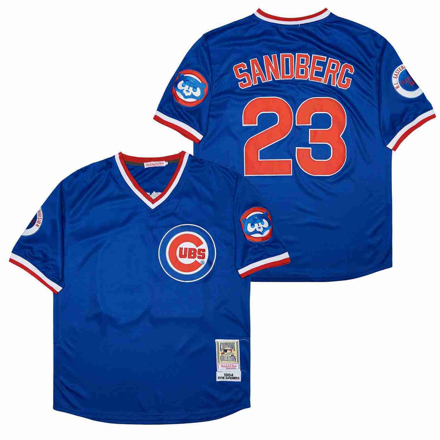 Chicago Cubs #23 Ryne Sandberg Cubs 23 Blue 1984 Retro Baseball Jersey baseball jersey product view 1