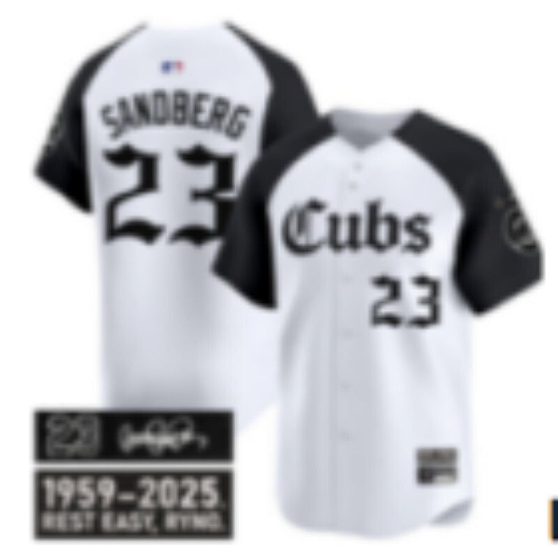 Chicago Cubs #23 Ryne Sandberg Cubs 5 Collaboration Style 1 Baseball Jersey baseball jersey product view 1