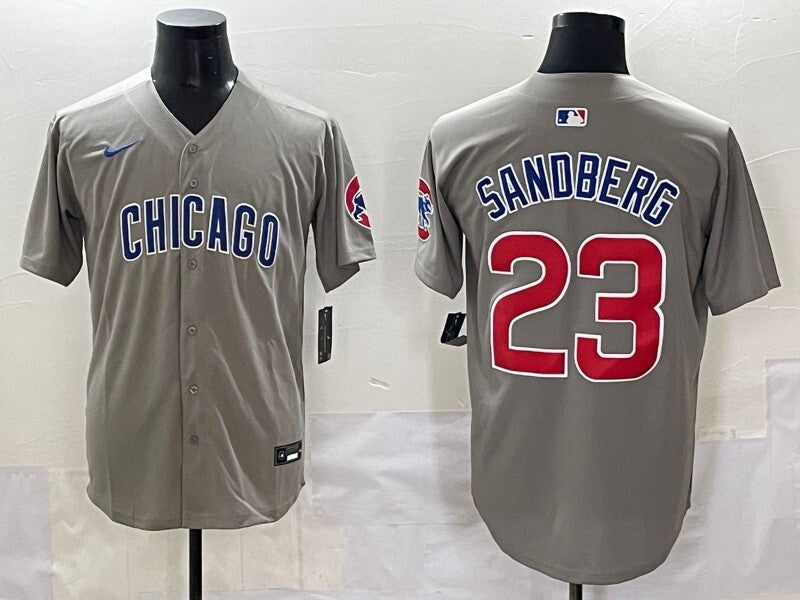 Chicago Cubs #23 Ryne Sandberg Cubs Adult Style 16 Baseball Jersey baseball jersey product view 1