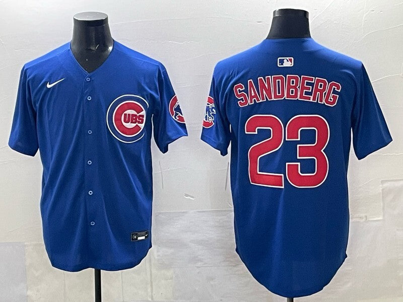 Chicago Cubs #23 Ryne Sandberg Cubs Adult Style 17 Baseball Jersey baseball jersey product view 1