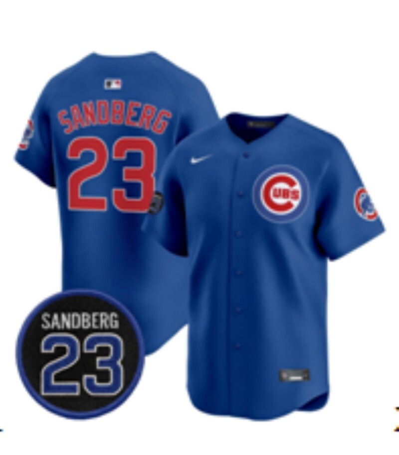 Chicago Cubs #23 Ryne Sandberg Cubs Adult Style 6 Baseball Jersey baseball jersey product view 1