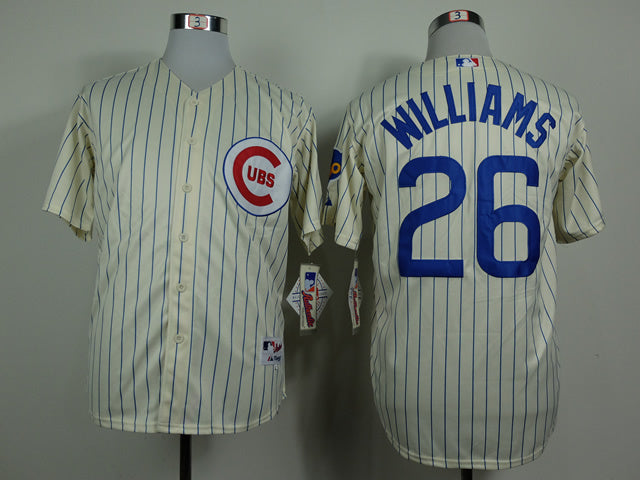 Chicago Cubs #26 Cubs 26 Off-White 1969 Inverted Baseball Jersey baseball jersey product view 1