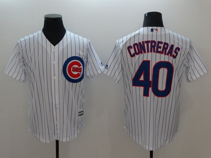 Chicago Cubs #40 Willson Contreras Baseball Jersey baseball jersey product view 1
