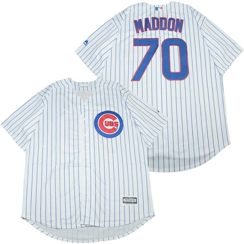 Chicago Cubs #70 Joe Maddon Cubs 70 White Elite Baseball Jersey baseball jersey product view 1