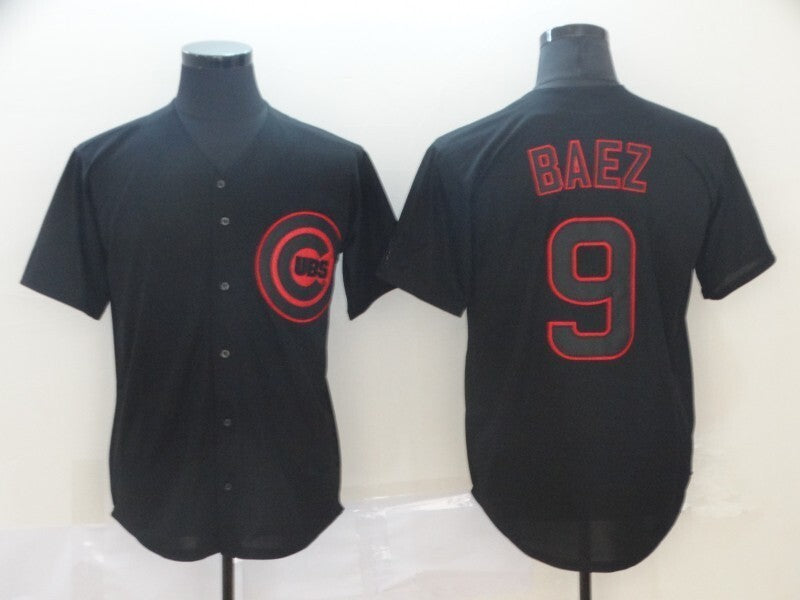 Chicago Cubs #9 Javier Baez_conew1 Baseball Jersey baseball jersey product view 1