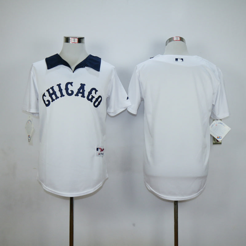 Chicago White Sox Blank White Sox Blank White Inverted Baseball Jersey baseball jersey product view 1