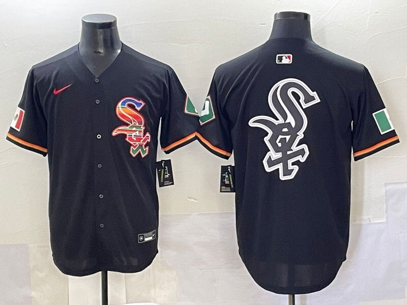 Chicago White Sox White Sox 7 Rainbow Style 2 Baseball Jersey baseball jersey product view 1