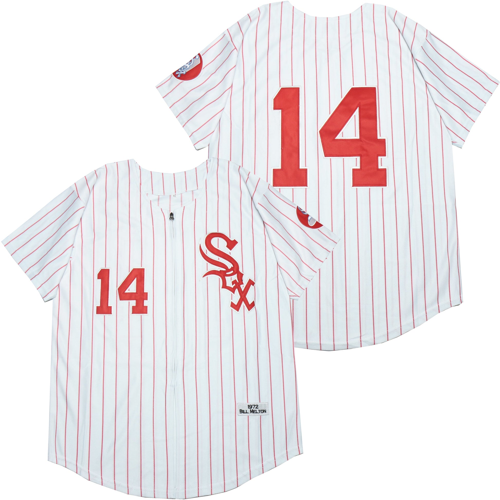Chicago White Sox #14 Paul Konerko White Sox 14 White Red 1972 Retro Baseball Jersey baseball jersey product view 1