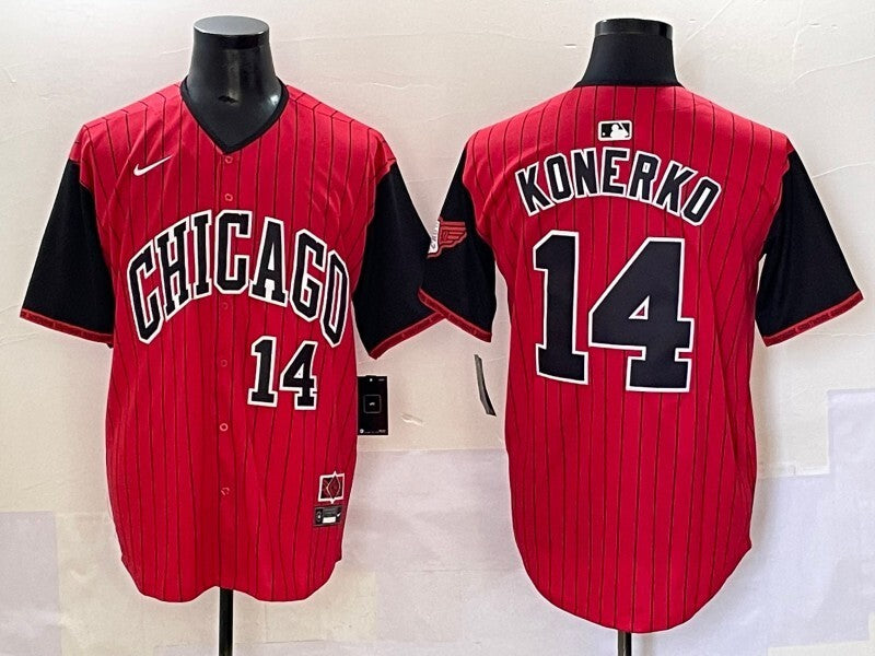 Chicago White Sox #14 Paul Konerko White Sox Collaboration Style 1 Baseball Jersey baseball jersey product view 1